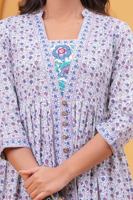 Multicolor cotton printed dress 4