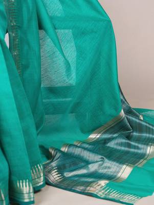 Festive elegance in cotton silk zari weave 5