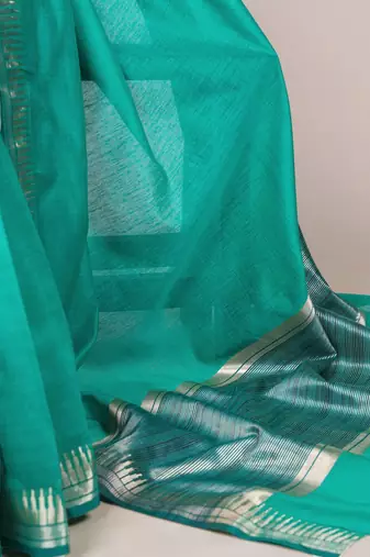 Festive elegance in cotton silk zari weave