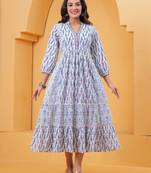 Multicolor cotton printed dress