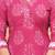 Pink pure cotton printed kurta
