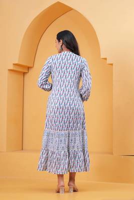 Multicolor cotton printed dress 3