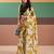 Graceful satin silk saree with floral prints