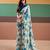 Graceful satin silk saree with floral prints