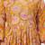 Mustard cotton printed dress