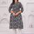 Black pure cotton printed kurta