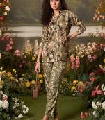 Multicolor  cord sets with scarf