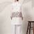 white viscose silk thead with sequins embroidered work  straight kurta pant koti