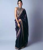 Purple Sequins And Dori Embroidered Jimmy Choo Saree