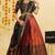 Maroon Embroidered Taffeta Lehenga Choli