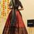 Maroon Embroidered Taffeta Lehenga Choli