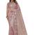 dusty pink net saree with resham embroidery