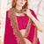 pink zari resham embroidery work silk blend party wear saree