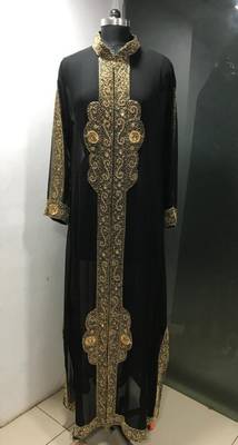 Black elegant dubai style kaftan 1