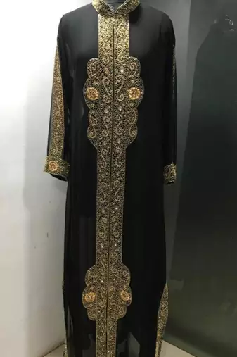 Black elegant dubai style kaftan
