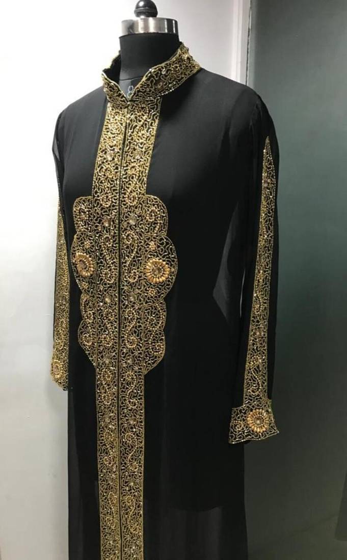 Black elegant dubai style kaftan