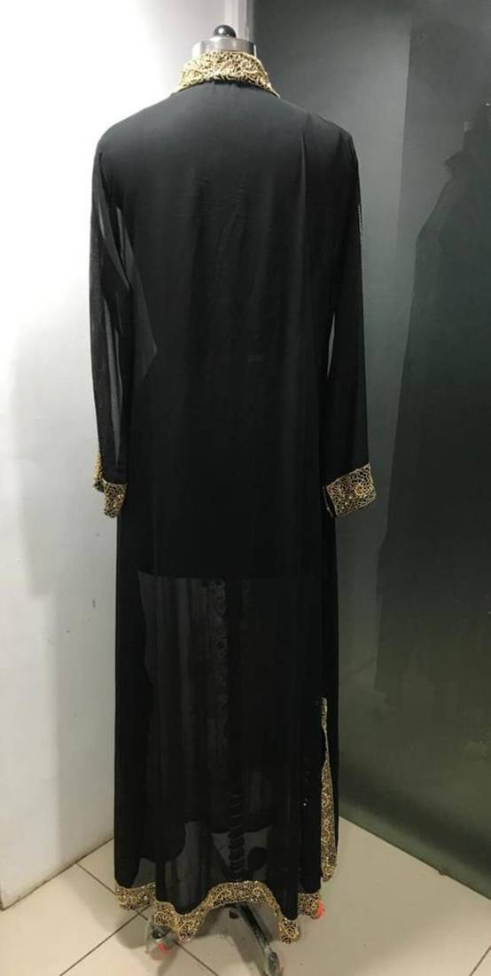 Black elegant dubai style kaftan