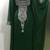 Green silver hand beaded arabic kaftan