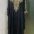 Black designer wear gold farasha kaftan