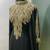 Black designer wear gold farasha kaftan