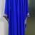 Royal blue modern arabic gold embroidery work farasha kaftan