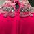 Fuschia pink heavy designer a line kaftan farasha