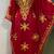 Red georgeous gold embroidery farasha kaftan