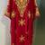 Red georgeous gold embroidery farasha kaftan