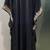 Black luxury dubai beaded farasha kaftan