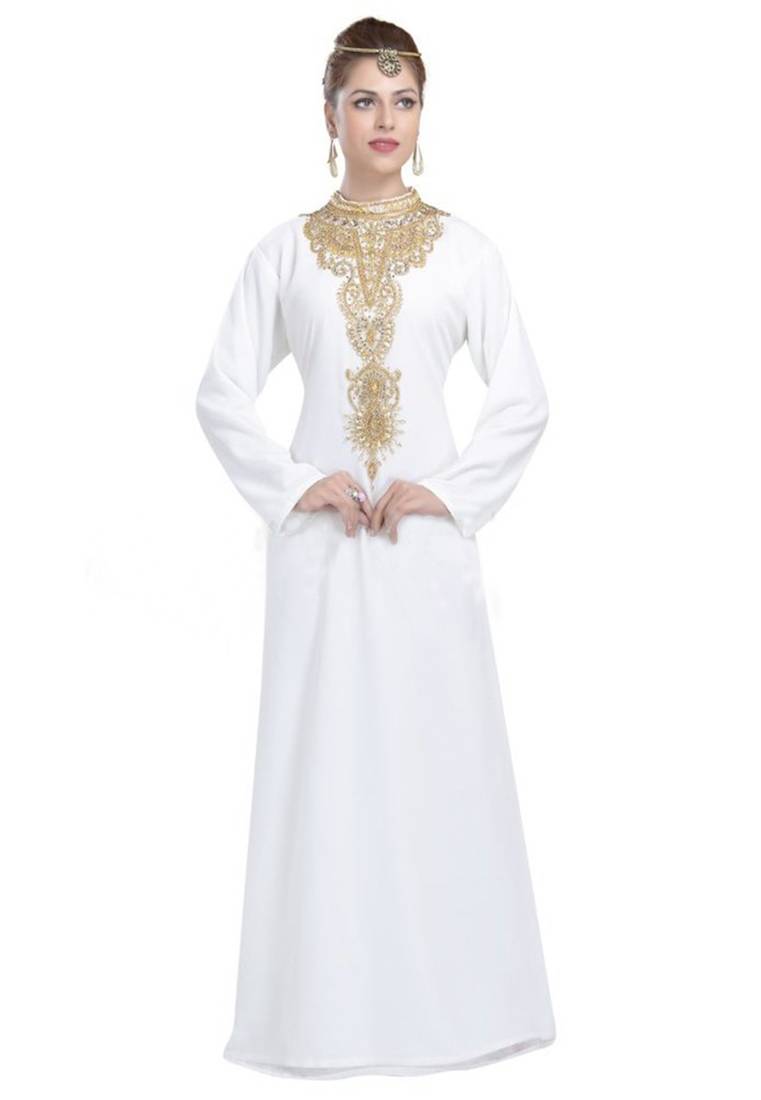 Georgette black embroidered stone work jacket inner  and belt