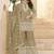 Beige georgette embroidered sequin festive wear pakistani palazzo suit 