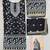 Black georgette embroidered sequin festive wear pakistani palazzo suit 
