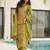 parrot green readymade chinnon silk embroidered kurta pant dupatta set