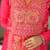 pink readymade chinnon silk embroidered kurta pant dupatta set