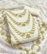  multi embroidery georgette dress material 