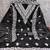  black heavy embroidery cotton dress material 