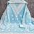  sky blue heavy embroidery cotton dress material 
