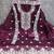  purple embroidery chanderi cotton dress material 