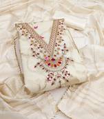  white embroidery,weaving jacquard dress material 