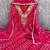  pink embroidery and print rayon dress material 