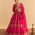 pink embroidered raw silk lehenga choli set with dupatta