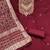  maroon embroidery roman silk dress material 