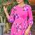 pink readymade georgette kurti set for women