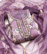  handwork print organza dress material 