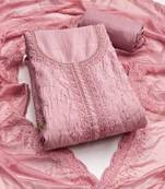  handwork embroidery cotton silk dress material 