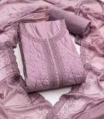  handwork embroidery cotton silk dress material 