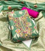  weaving handwork cotton silk dress material 