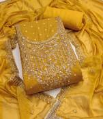  weaving embroidered modal chanderi dress material 