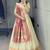 gajri paithani silk lehenga choli set with gold zari weaving