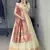 gajri paithani silk lehenga choli set with gold zari weaving
